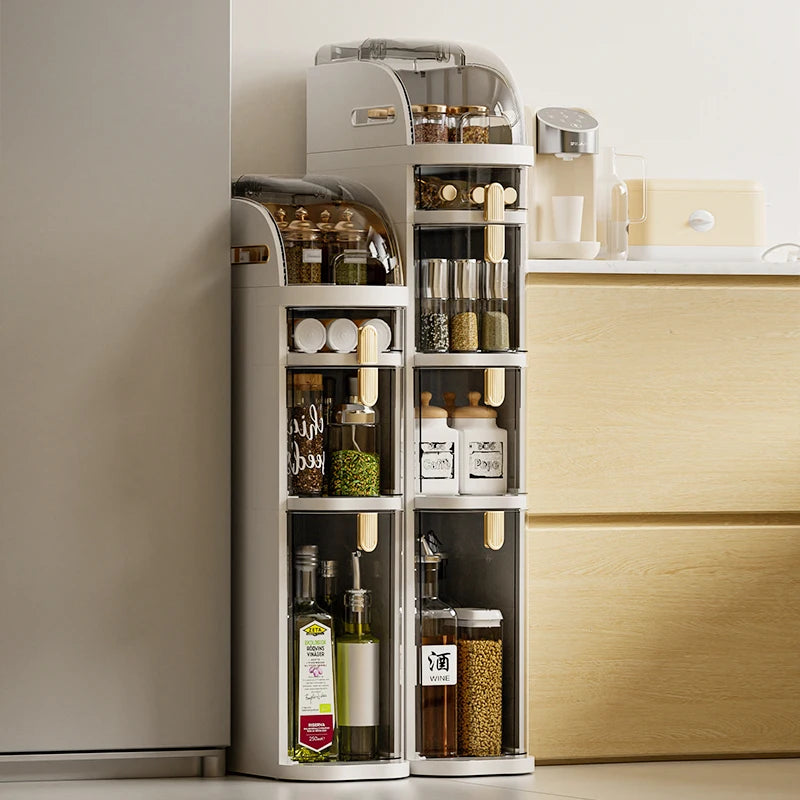 1 Piece Bathroom Narrow Storage Cabinet Rack