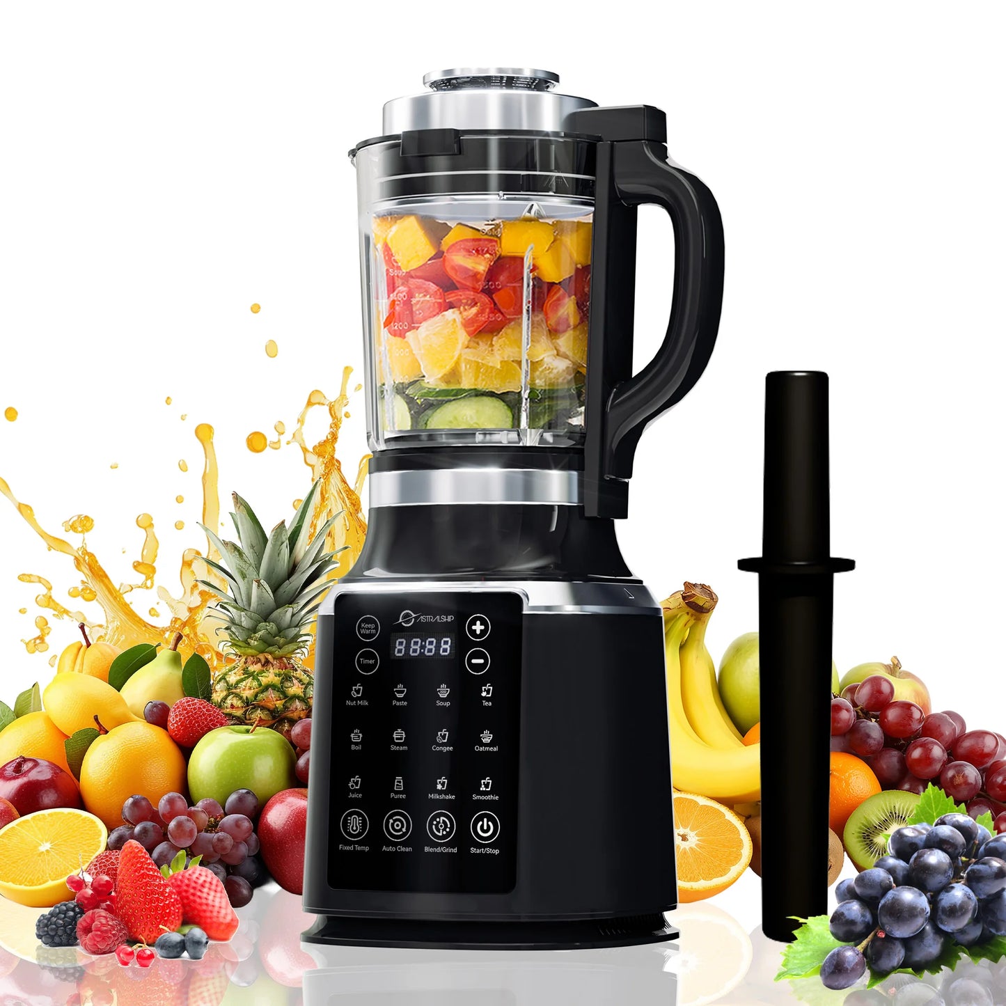 Glass Blenders With Tamper