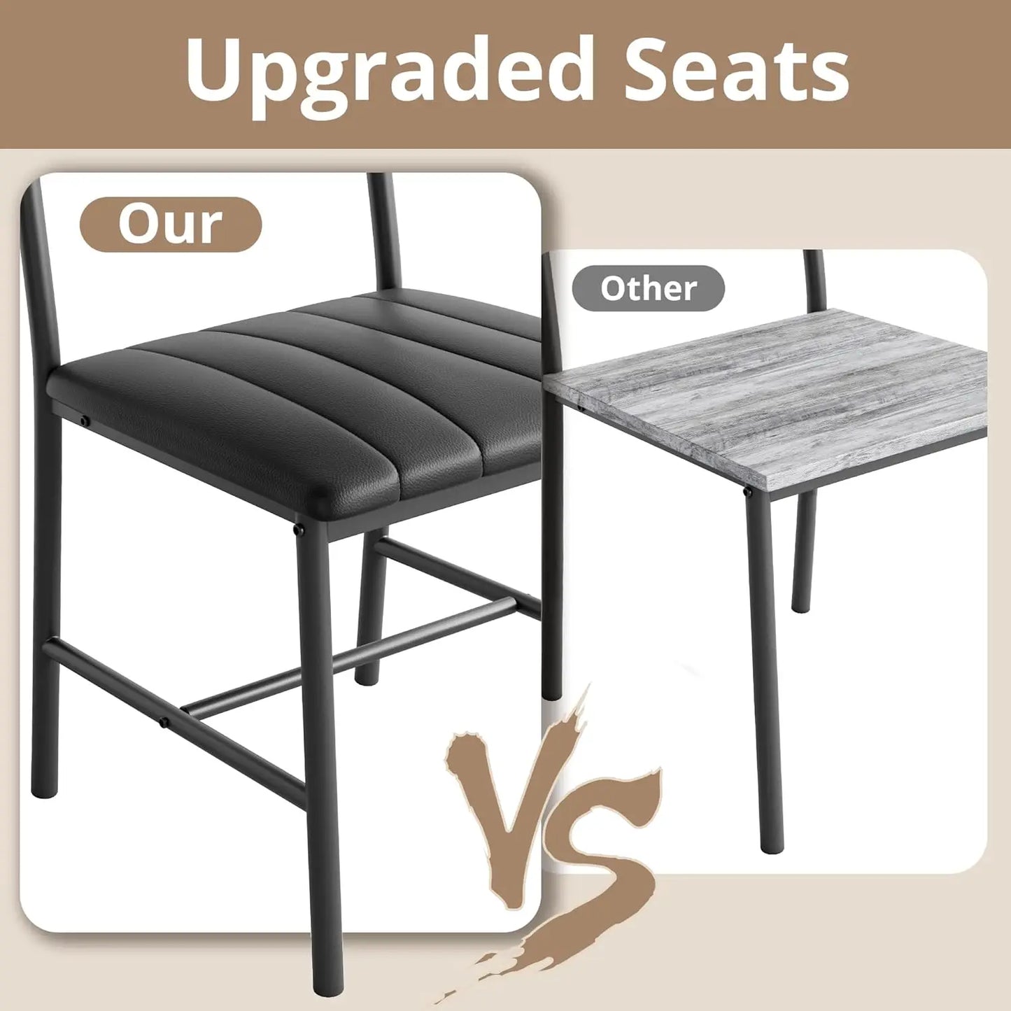 Kitchen Table & Chairs Set For Small Space