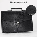 Leather Briefcase 15.6 Inch Laptop Messenger Bag