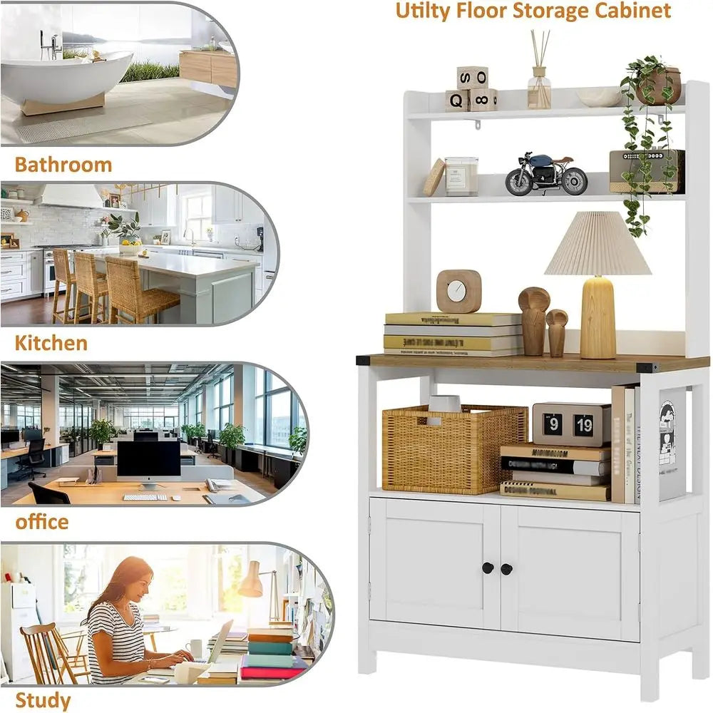 Stand Bakers Rack Cabinet