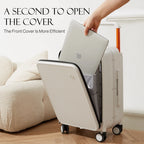 Front Laptop Pocket Suitcase Carry-On Luggage