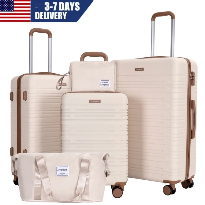 3-Piece Luggage Sets With Wheels