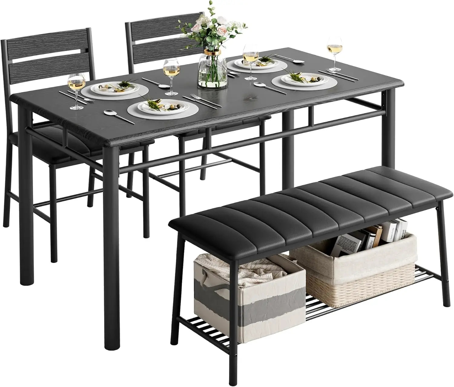 Kitchen Table & Chairs Set For Small Space