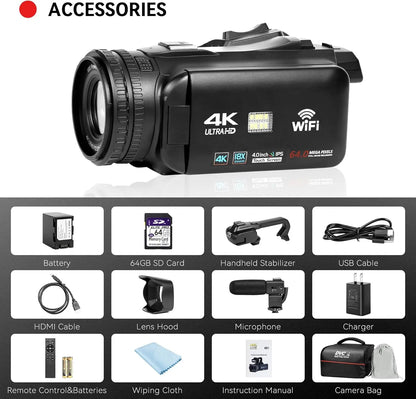 UHD 4k Video Camera Camcorder