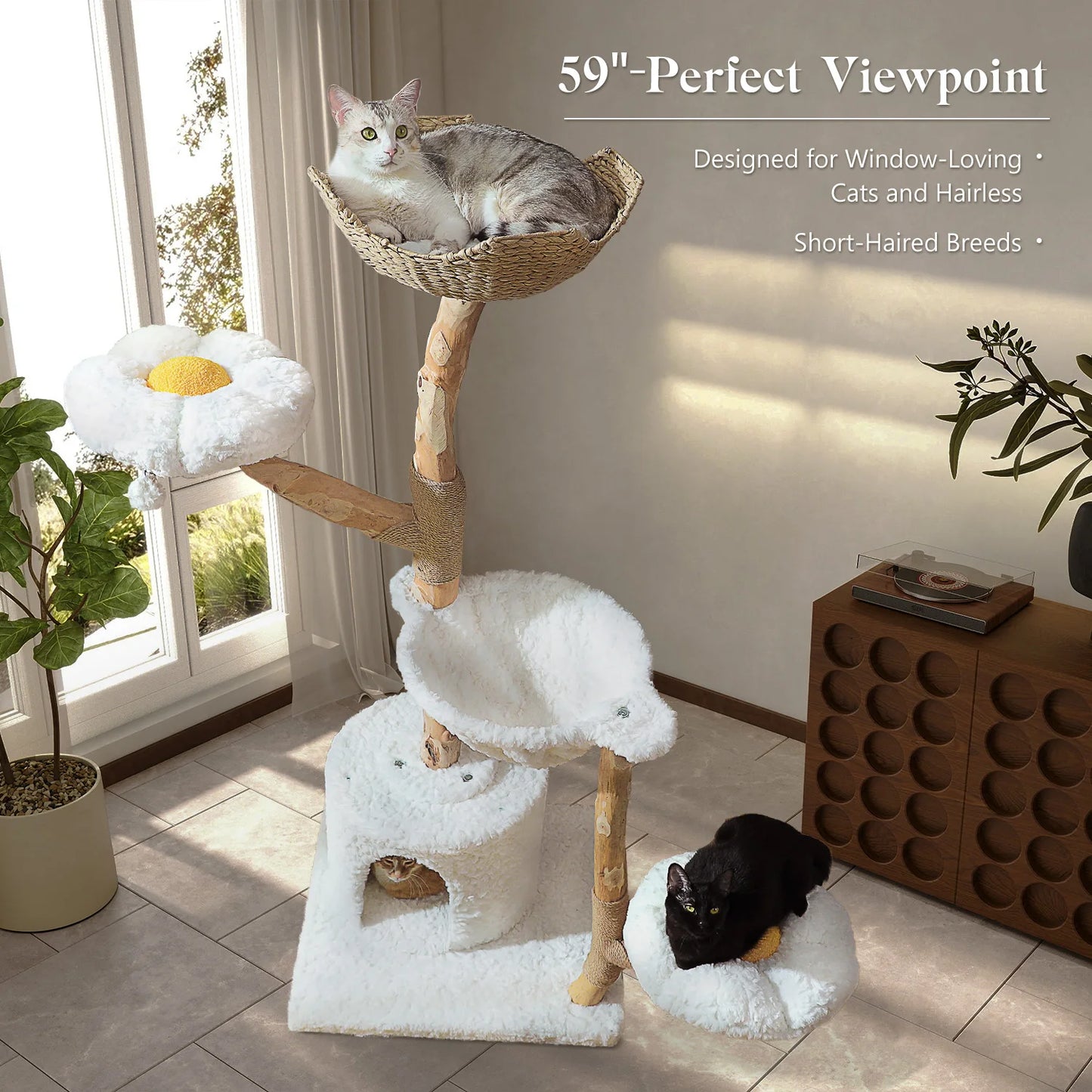 Large Cat Tree Tower W Sisal Scratching Post