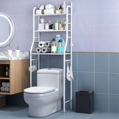 Over Toilet Storage Shelves With Paper Holder