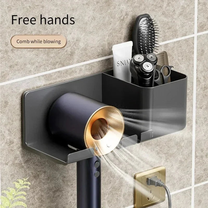 Wall Mounted Hair Dryer Holder