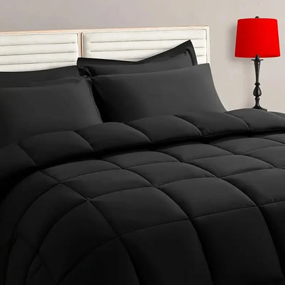 2/3pcs Reversible Queen/King Comforter Set
