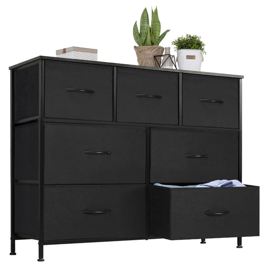 JHK Dresser With 7 Fabric Drawers Organizer