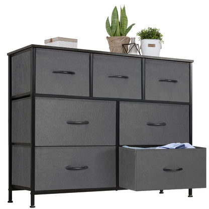 JHK Dresser With 7 Fabric Drawers Organizer