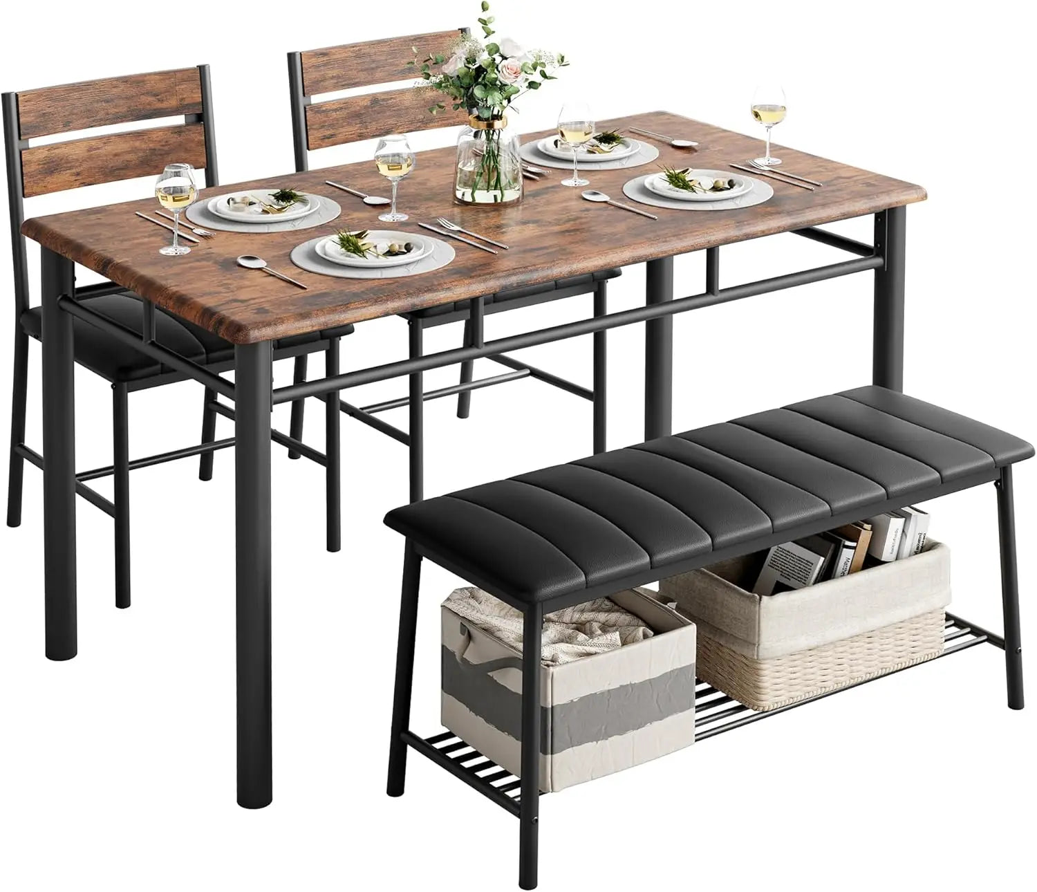 Kitchen Table & Chairs Set For Small Space