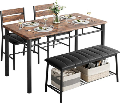 Kitchen Table & Chairs Set For Small Space