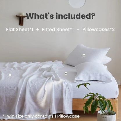 Simple & Opulence Linen Sheet Set