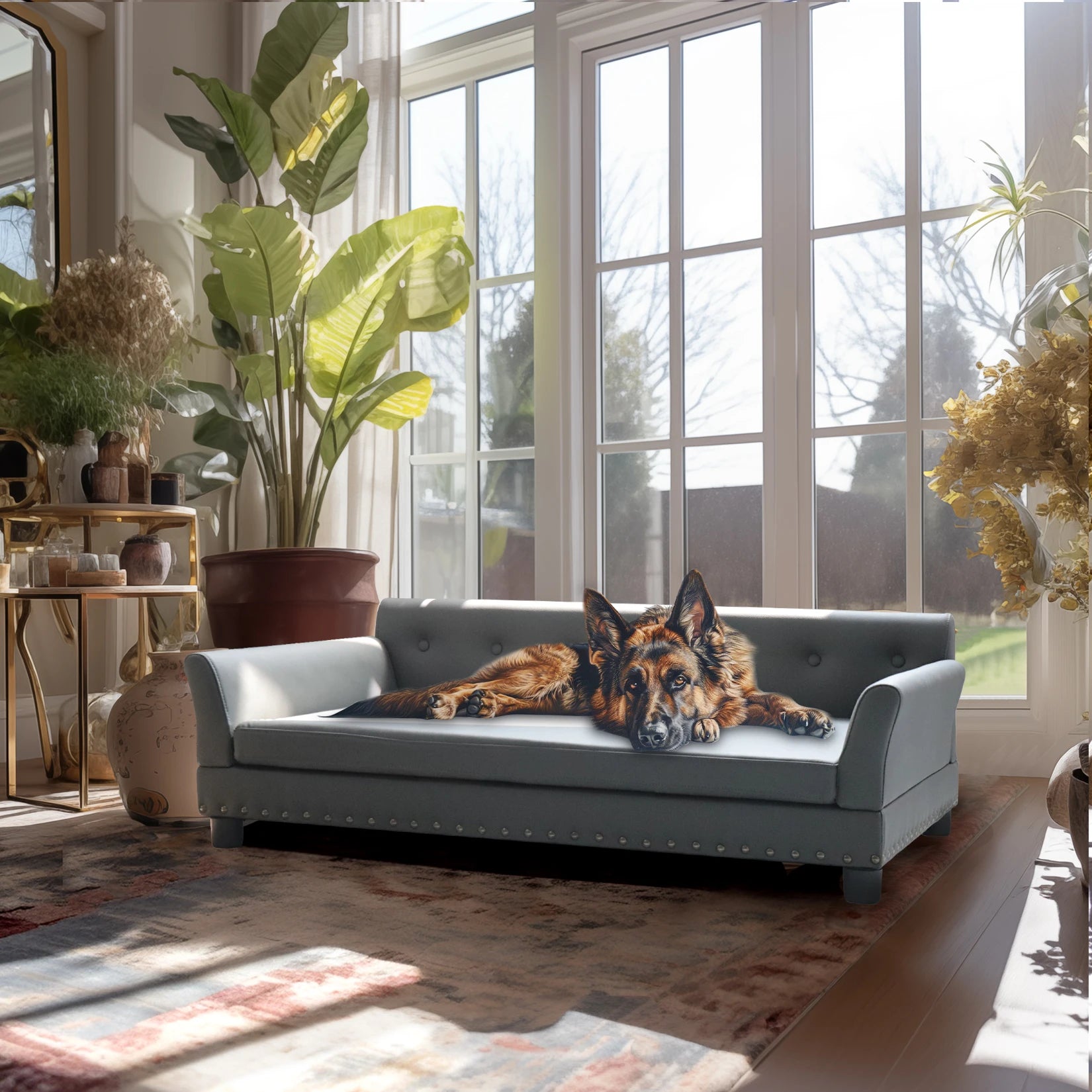 Rectangle Pet Bed For Medium/Large Dogs