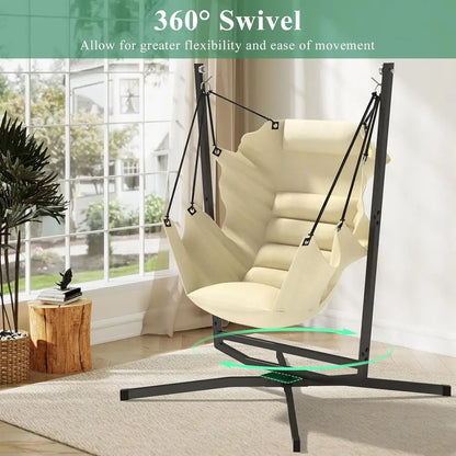 Swivel Hammock Swing Chair With Stand