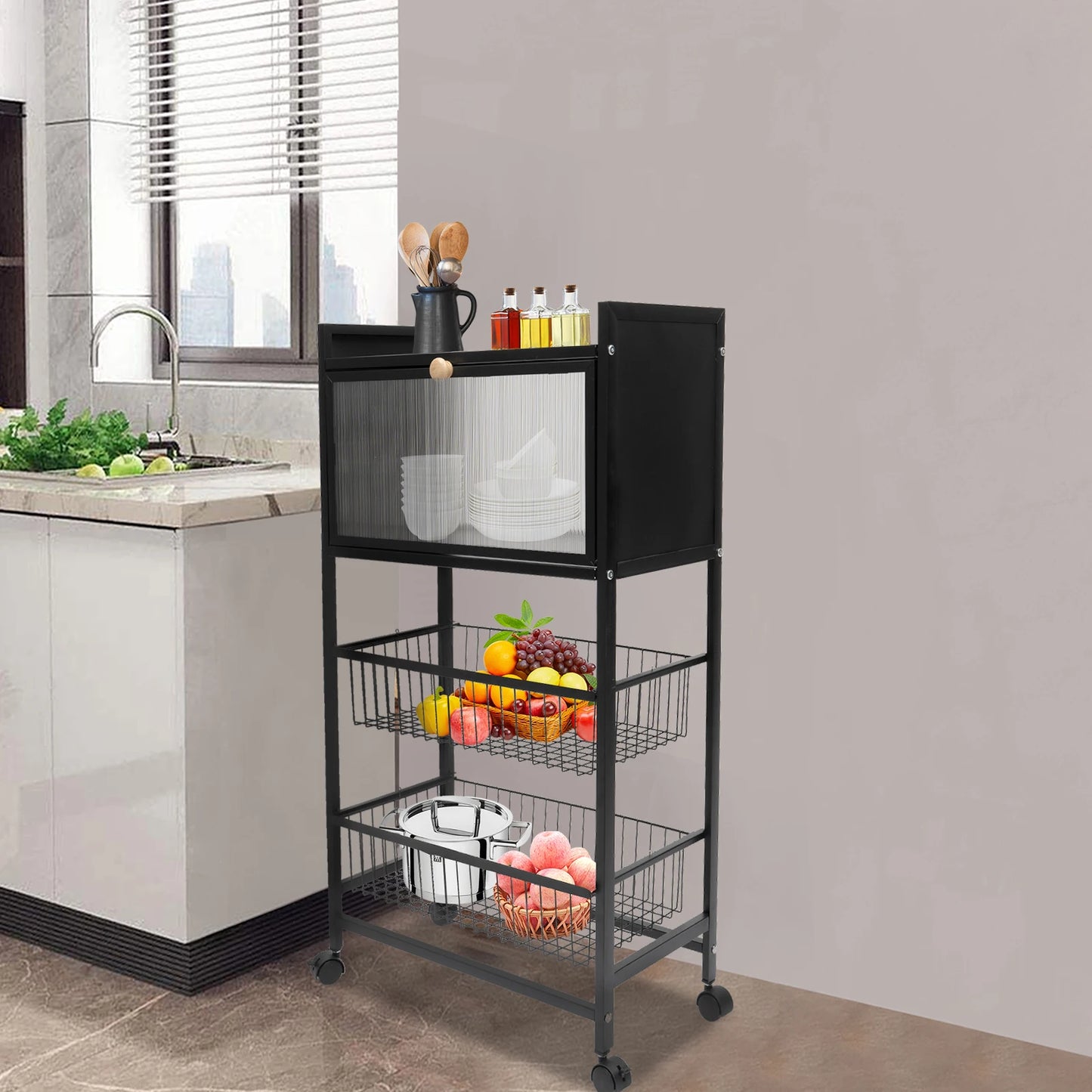 4-Storey Kitchen Storage Rack