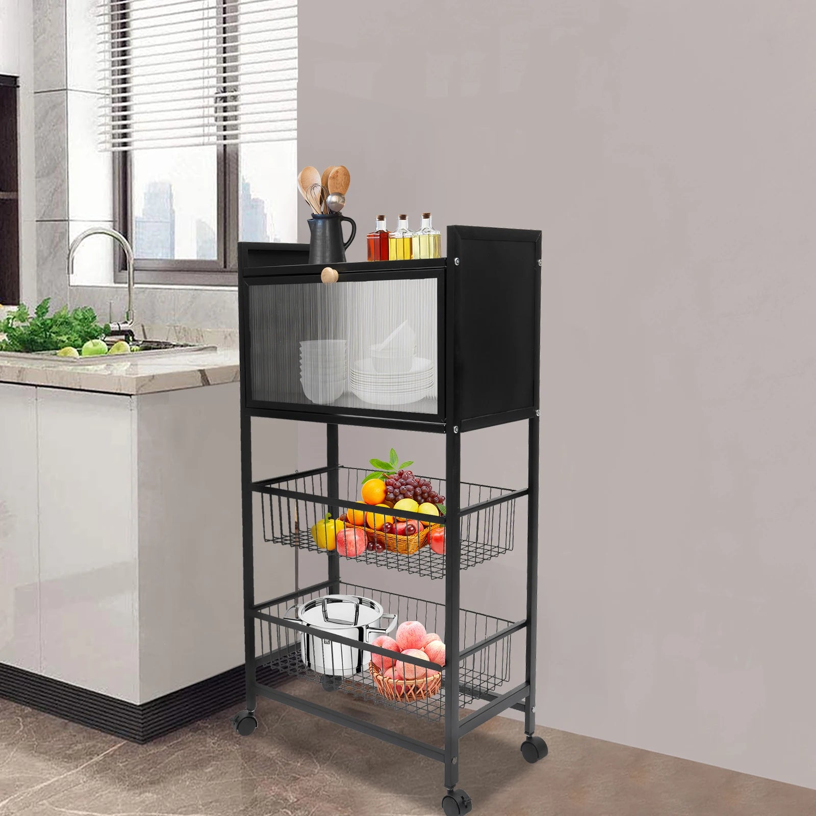 4-Storey Kitchen Storage Rack