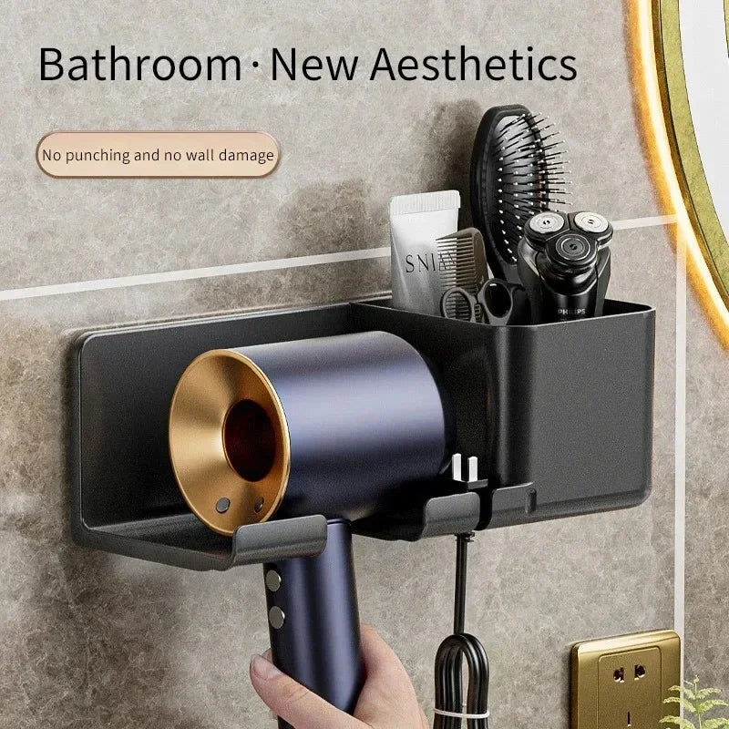 Wall Mounted Hair Dryer Holder