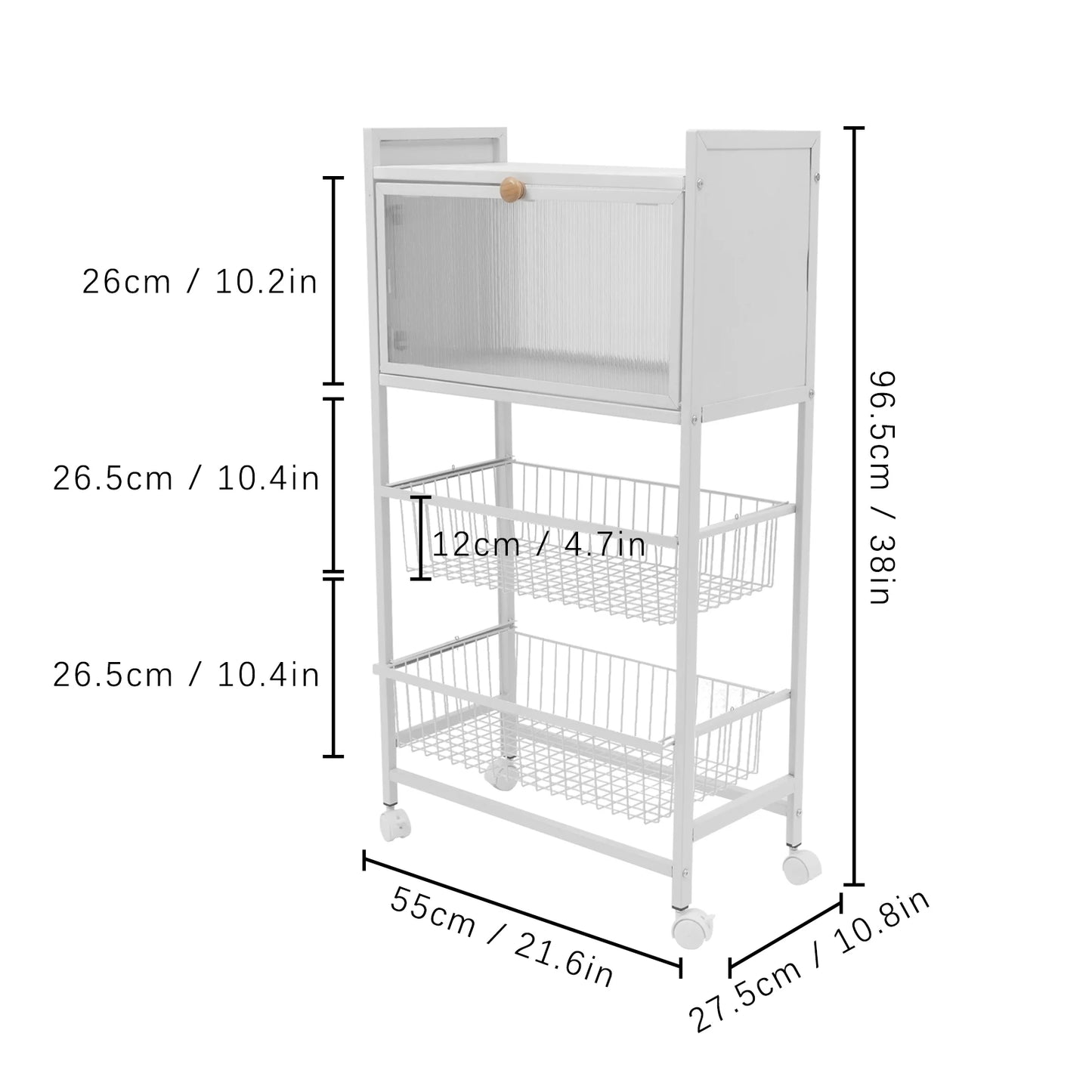 4-Storey Kitchen Storage Rack