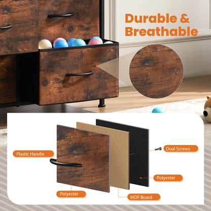 JHK Tall Wardrobe Chest With 9 Drawer