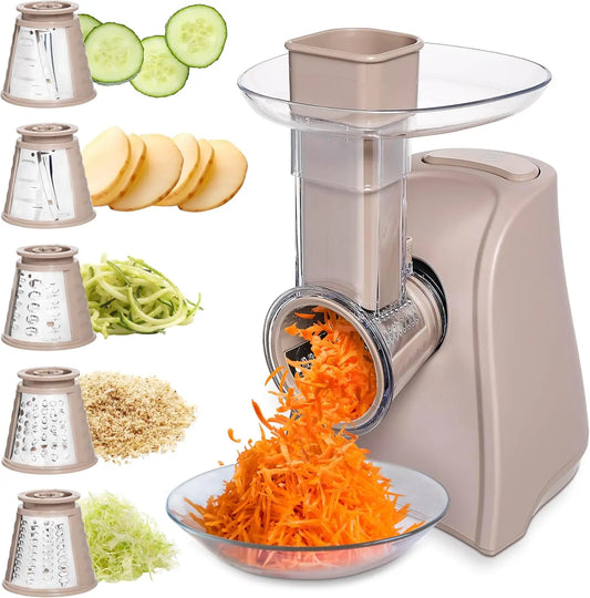 5-in-1 Electric Slicer, 150W Food Prep Machine