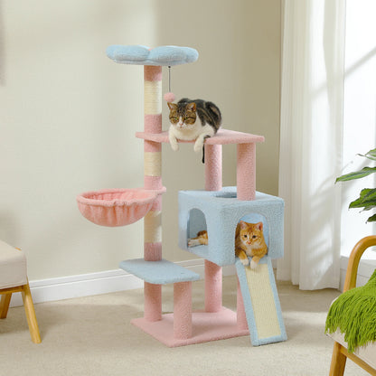 Multi-Level Cat Tower WSisal Covered Scratching Posts