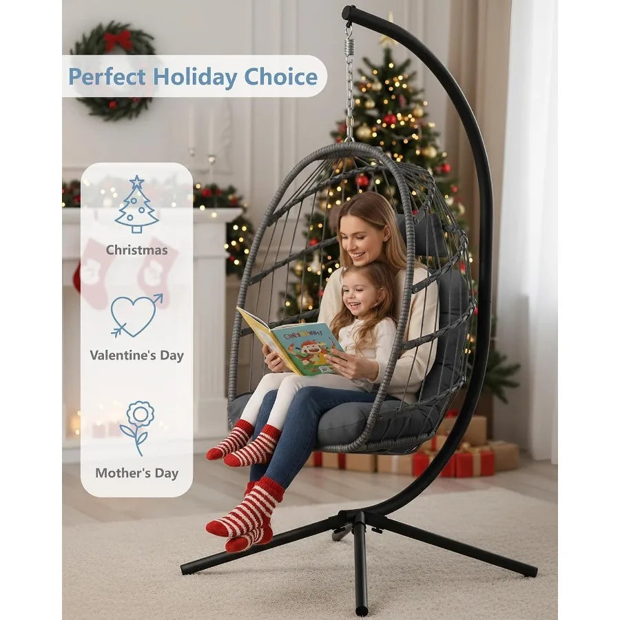 Outdoor/Indoor Hanging Egg Swing Chair