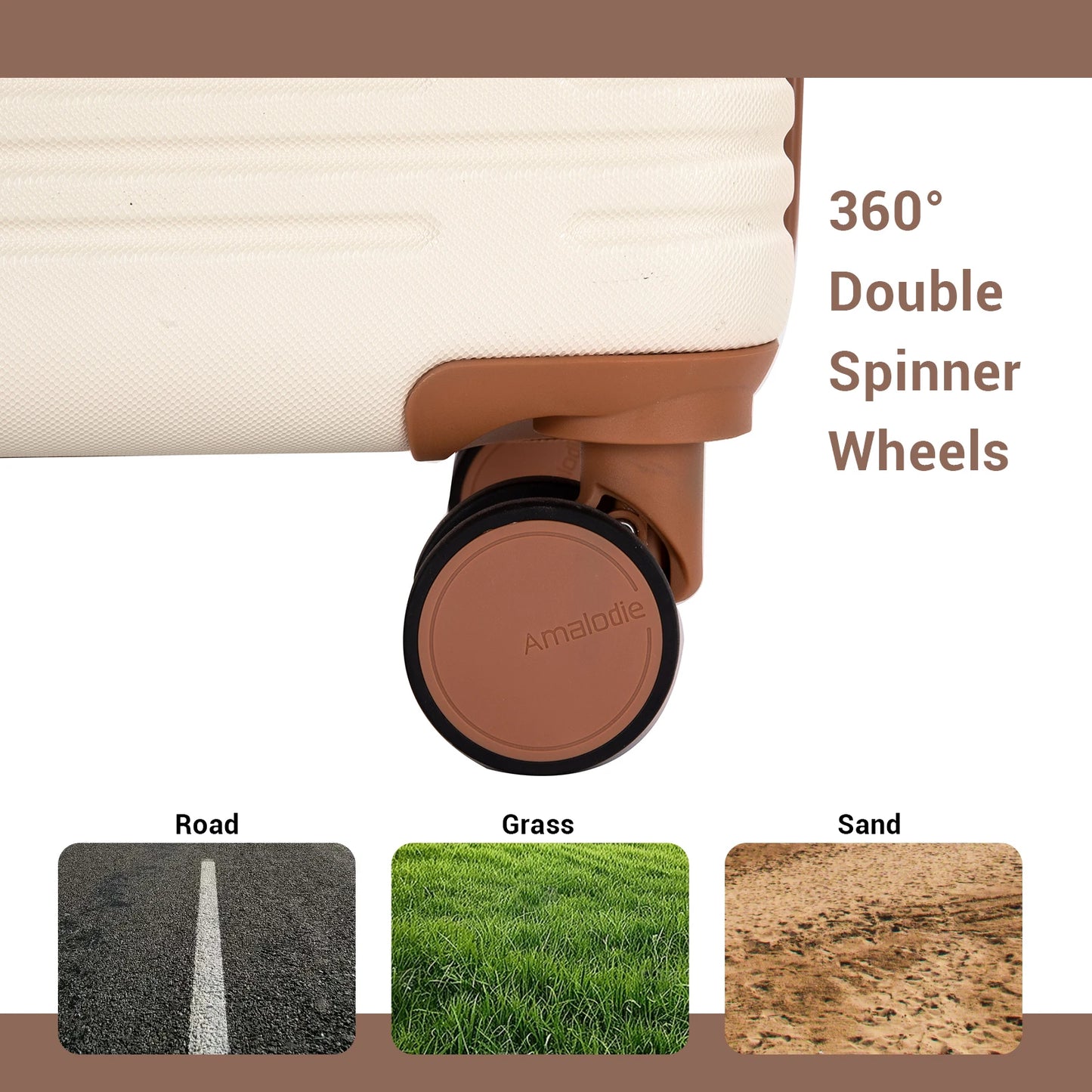 3-Piece Luggage Sets With Wheels