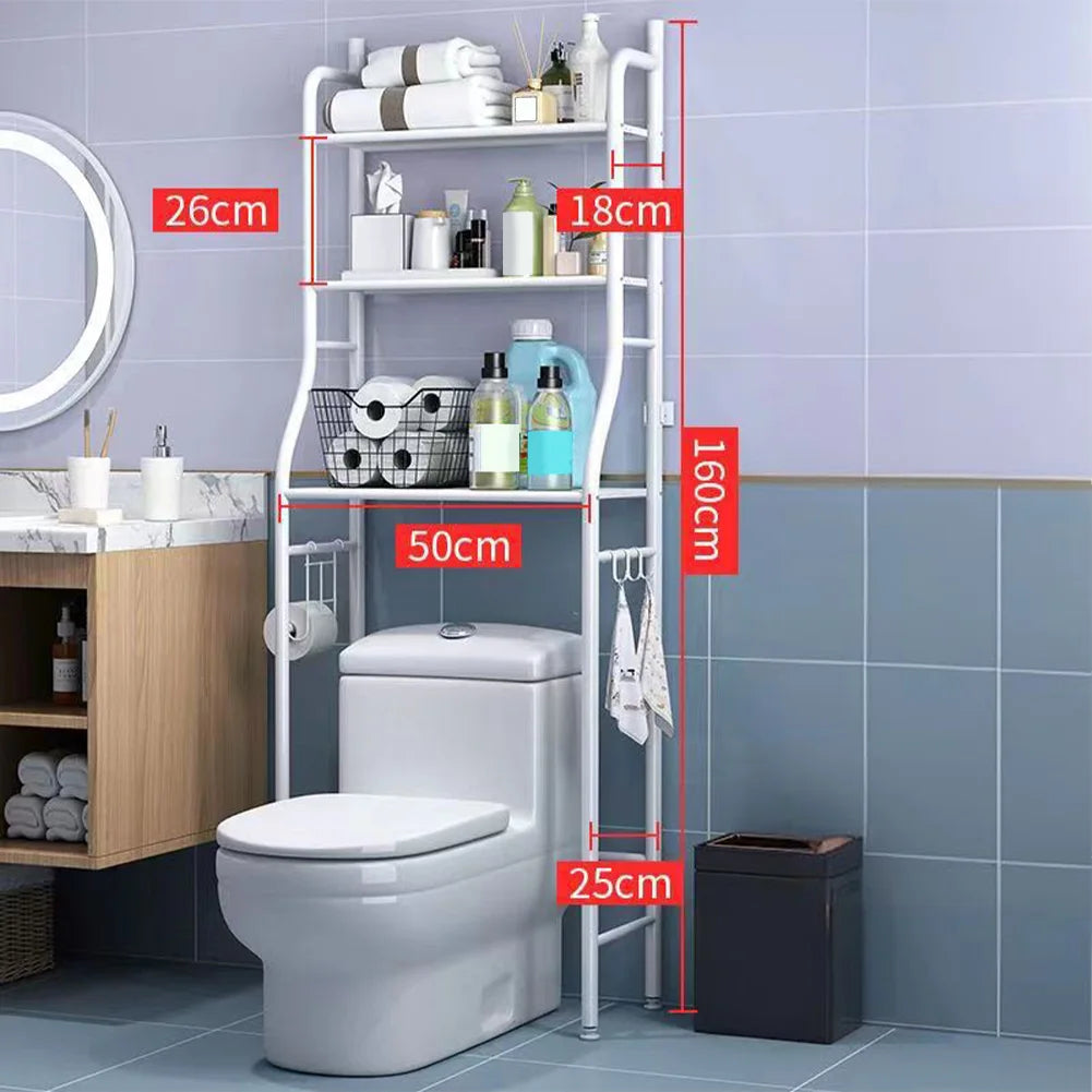 Over Toilet Storage Shelves With Paper Holder