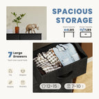 JHK Dresser With 7 Fabric Drawers Organizer
