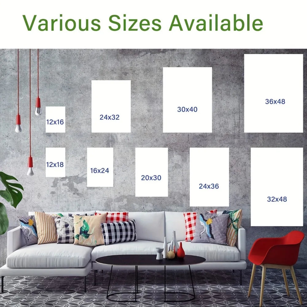 Framed Modern Canvas Print Poster