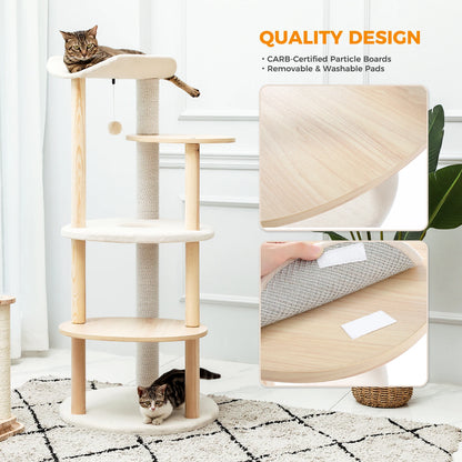 Modern Cat Tree Tower With Scratching Post