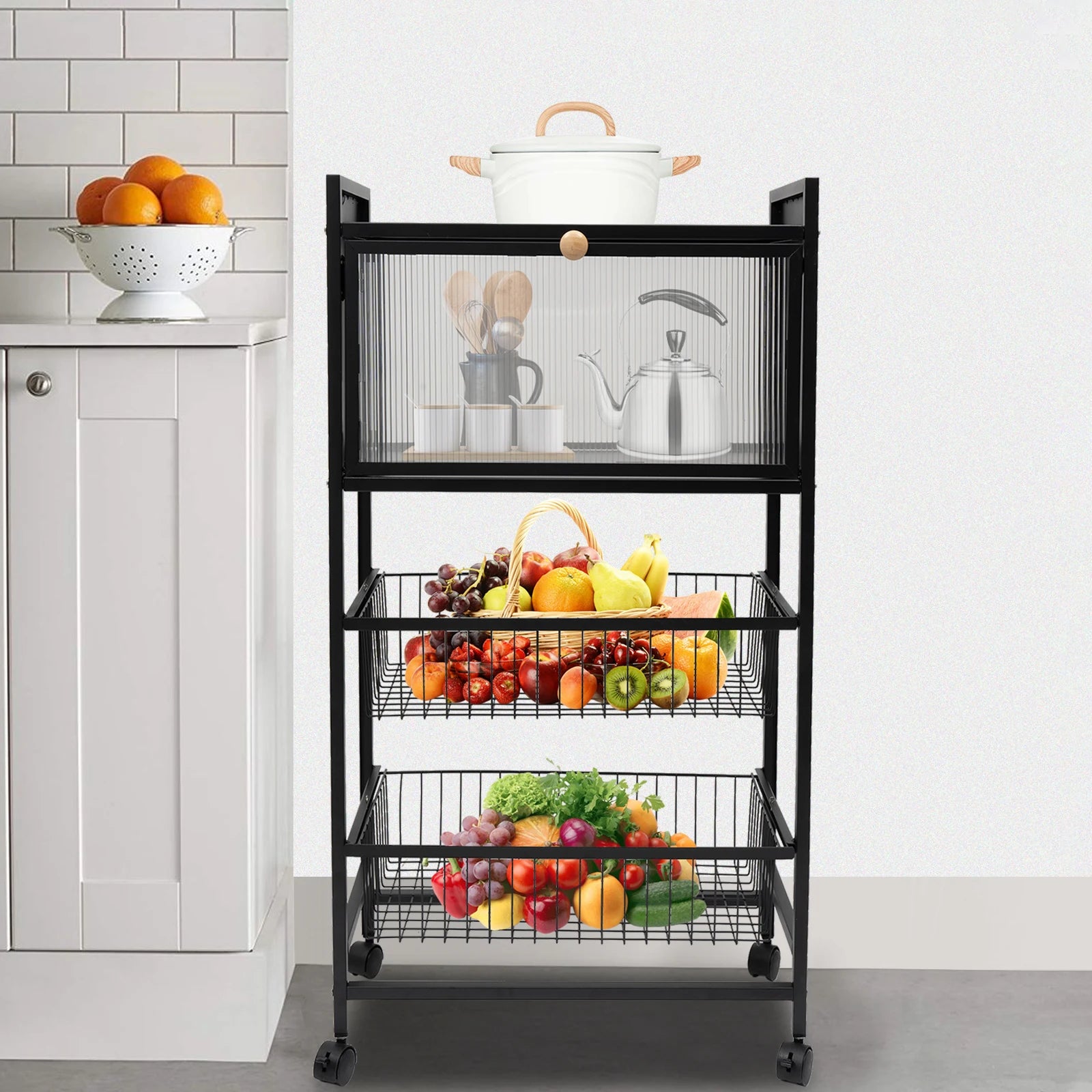 4-Storey Kitchen Storage Rack