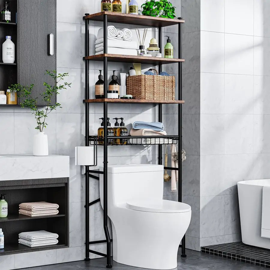 Over Toilet Organizer Cabinet Rack And Storage