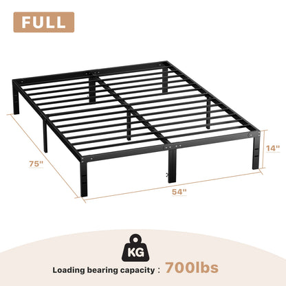 JHK Basic Bed Frame Metal Platform 350LBS