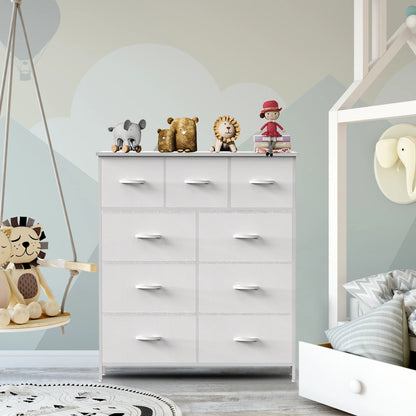 JHK Tall Wardrobe Chest With 9 Drawer