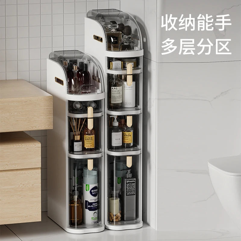 1 Piece Bathroom Narrow Storage Cabinet Rack