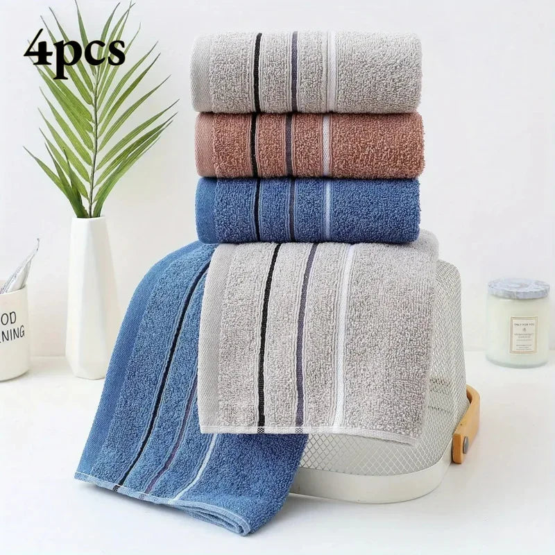 Various Colors Plush Cotton Towel Set