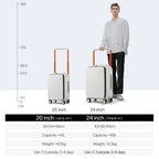 Front Laptop Pocket Suitcase Carry-On Luggage