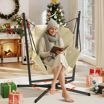 Swivel Hammock Swing Chair With Stand