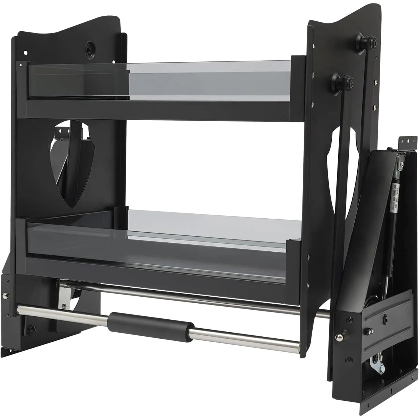 24" Pull Down Cabinet Organizer-2-Tier Drop Down Shelf