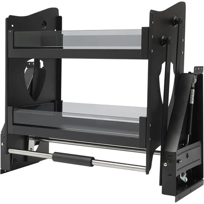 24" Pull Down Cabinet Organizer-2-Tier Drop Down Shelf