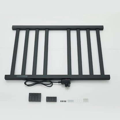 Black Bathroom Electric Heated Towel Rack