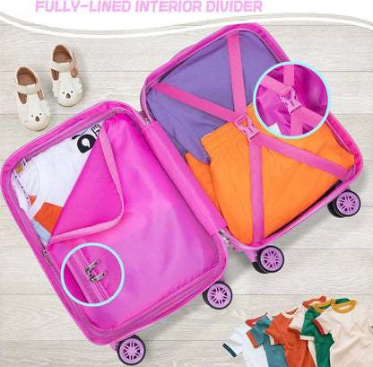 Pink Mermaid Kids Luggage Set