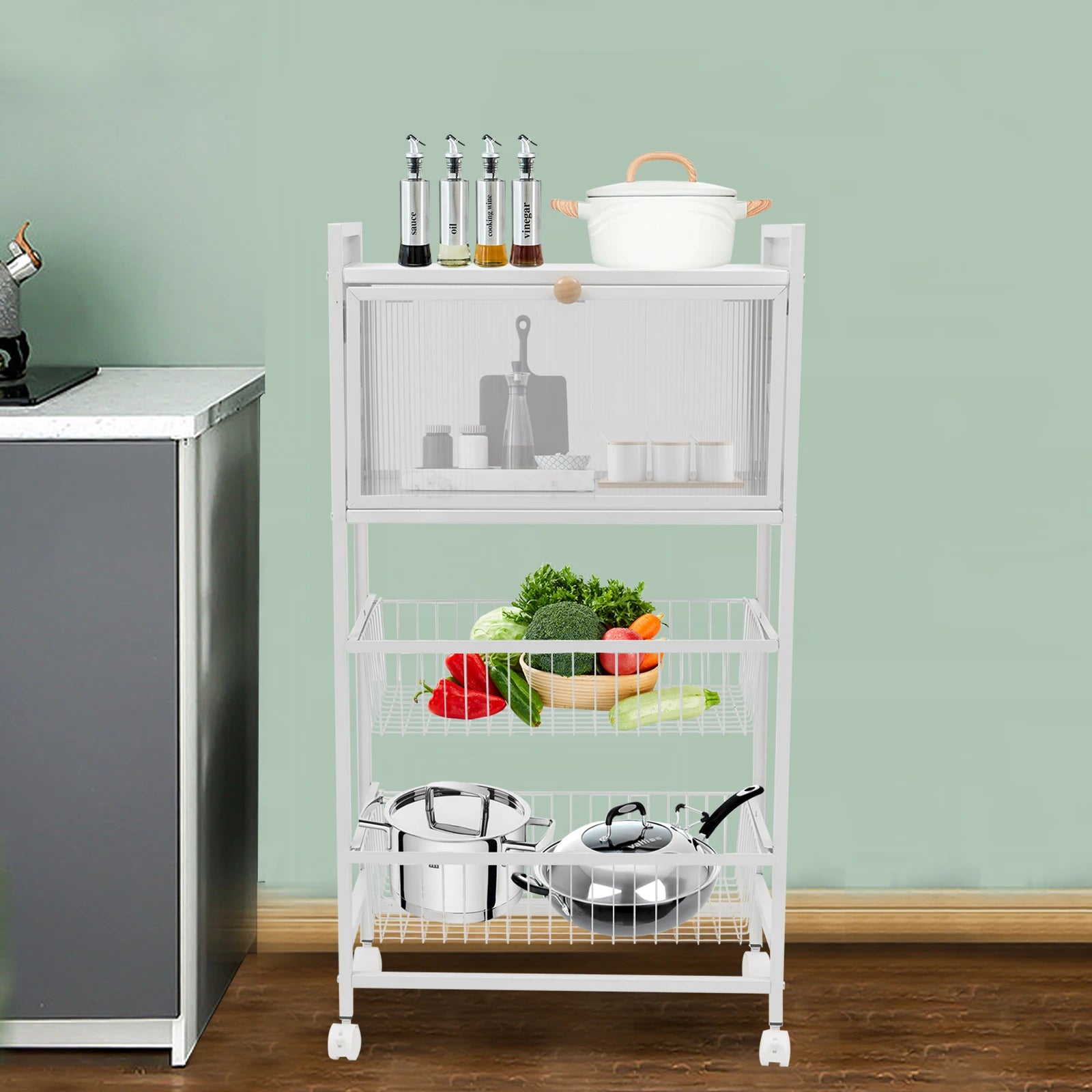4-Storey Kitchen Storage Rack