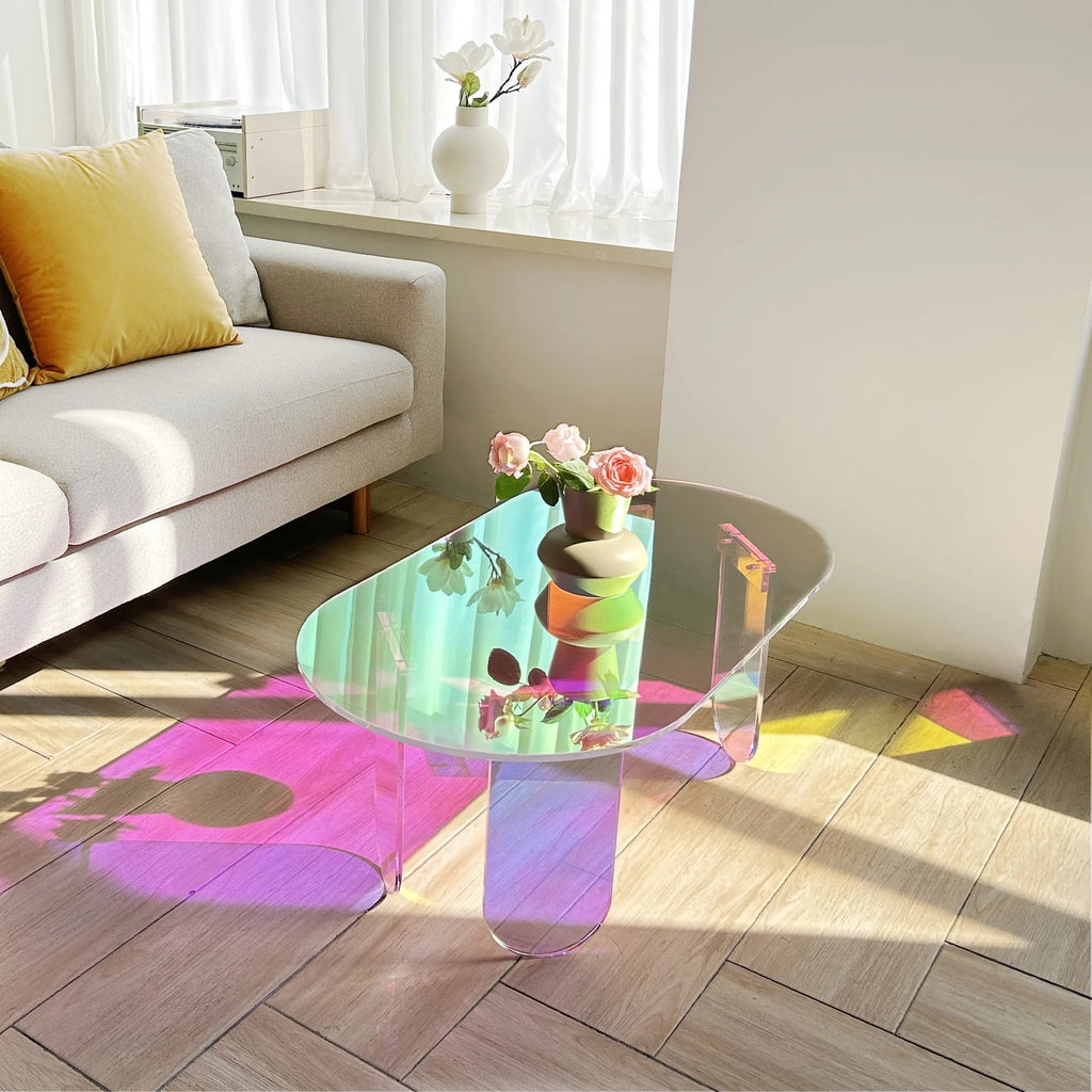 Colorful Acrylic Accent Coffee Table