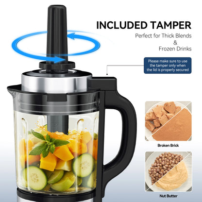 Glass Blenders With Tamper