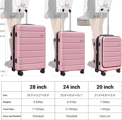 3-Piece Luggage Set Lightweight